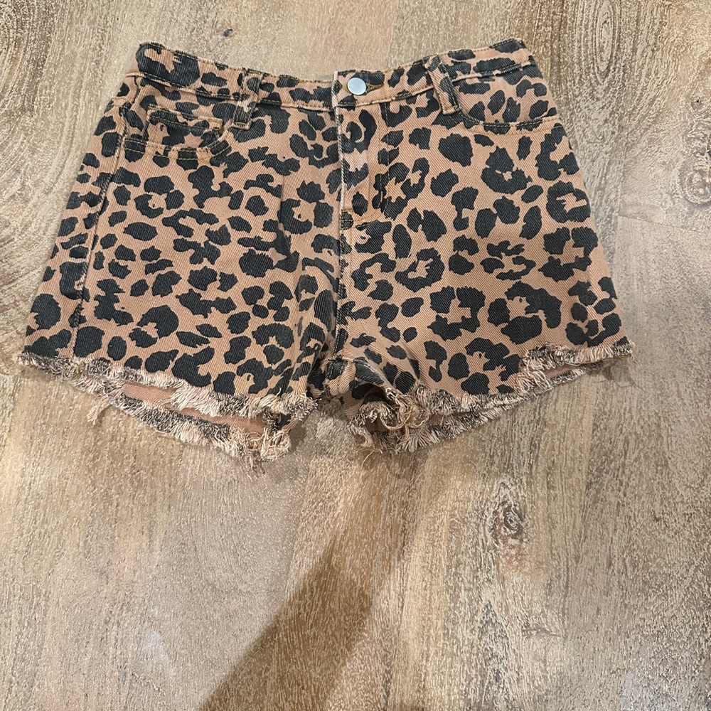 Girls Cheetah Print Shorts